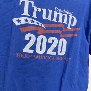 Trump 2020 Keep America Great Campaign T-Shirt Blue Political Tee Size M/L?